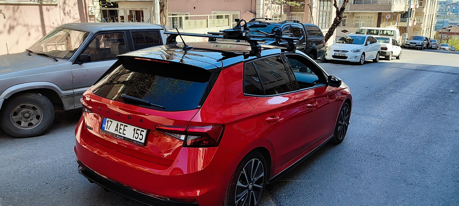 For Skoda Fabia Aluminum Roof Rack System Carrier Cross Bars Black 2021-Up For Skoda Fabia Aluminum Roof Rack System Carrier Cross Bars Black 2021-Up